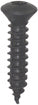 M4.2 x 1.41 x 30 mm Black Stainless Steel Torx Oval Washer Head Trim Screw
