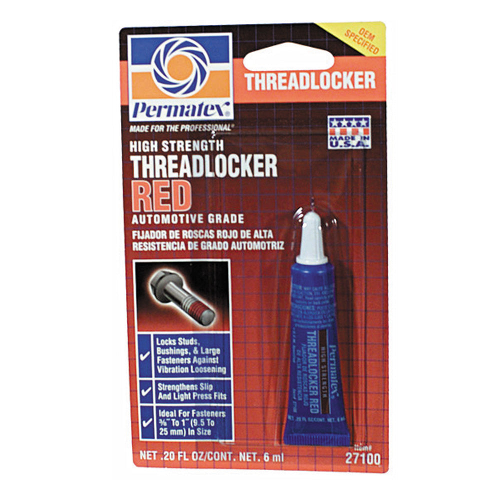Permatex 271 High Strength Threadlocker Red - 36 Ml