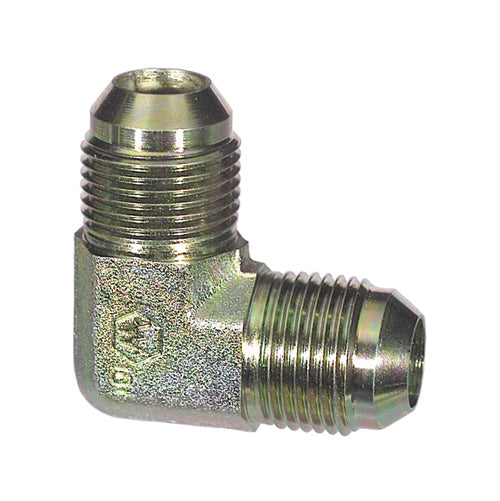 3/8 Inch 10000 Psi Zinc Plated Carbon Steel JIC 37 Degree 90 Degree Union Elbow
