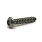 #6 x 1 Inch Stainless Steel Hex Pin Button Head Tamper Resistant Sheet Metal Screw