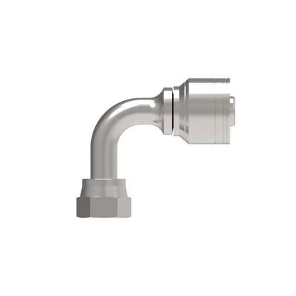 1/4 x 1/2 Female Flat Face O-Ring (FFOR) 90° Tube Elbow Medium Drop (04Z-J38)