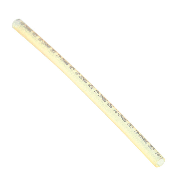 0.36 Inch X 6 Inch Yellow Polyolefin Heat Shrink Tubing With Wire Gauge Imprint