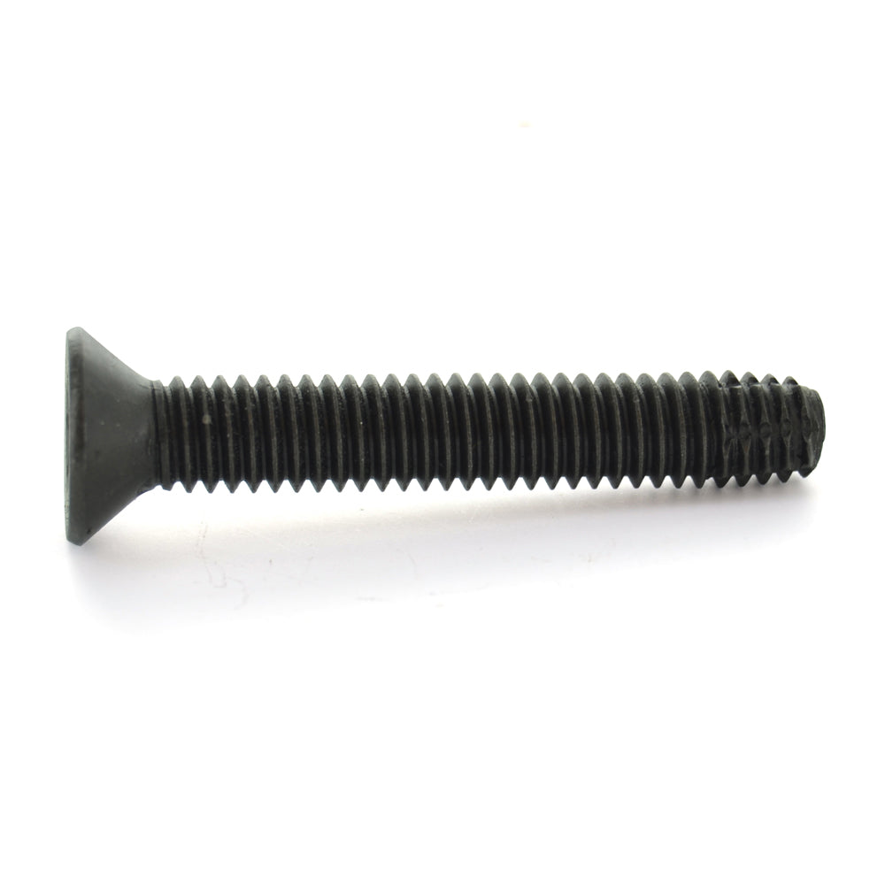 1/4-20 x 2-1/4 Inch Coarse Black Phosphate & Oil Alloy Steel 6-Lobe Flat Head Floor Board Thread Cutting Screw