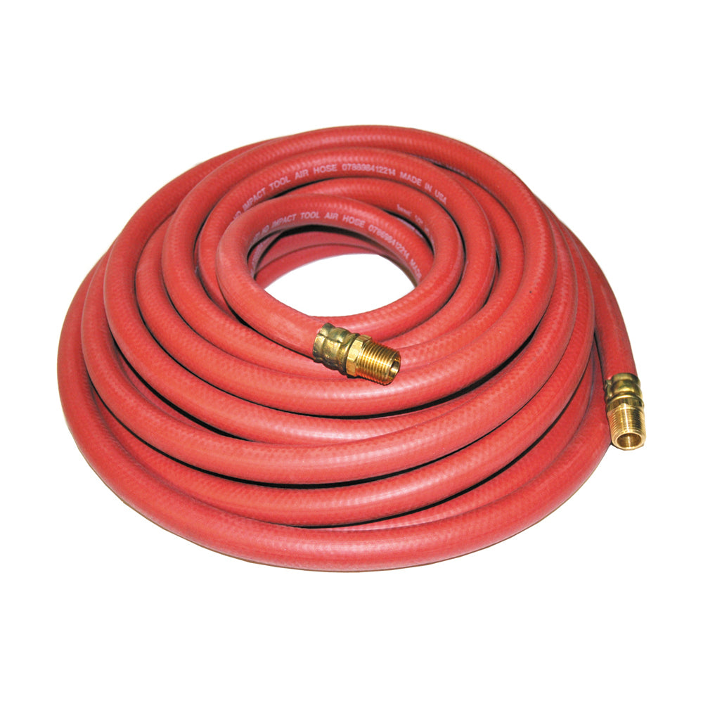 1/2 Inch x 50 ft Roll 1/2 Inch Npt Red Epdm Heavy Duty Coupled Impact Tool Air