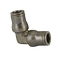 3/8 Inch Nickel Plated Brass Push-In Tube Union Elbow