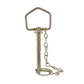 1/2 Inch x 4-1/4 Inch Zinc Plated Yellow Steel Forged Hitch Pin