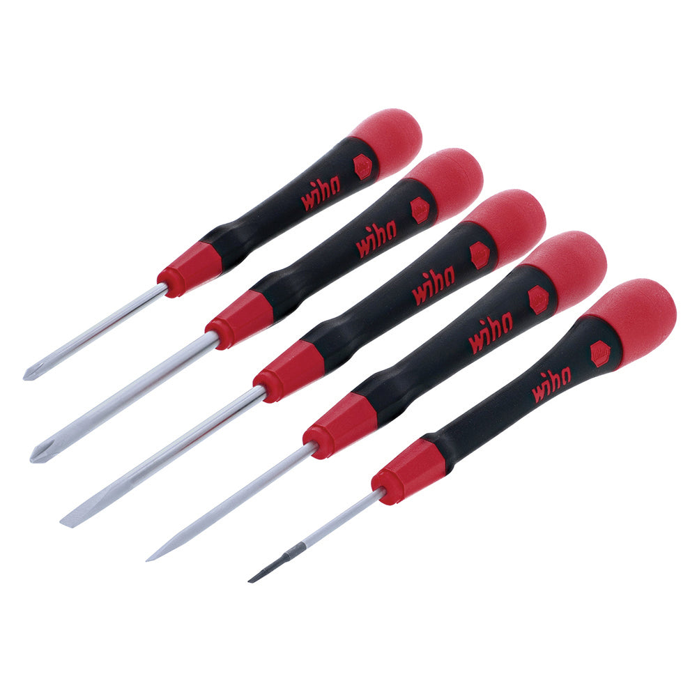 5 Piece Picofinish Slotted And Phillips Precision Screwdriver Set