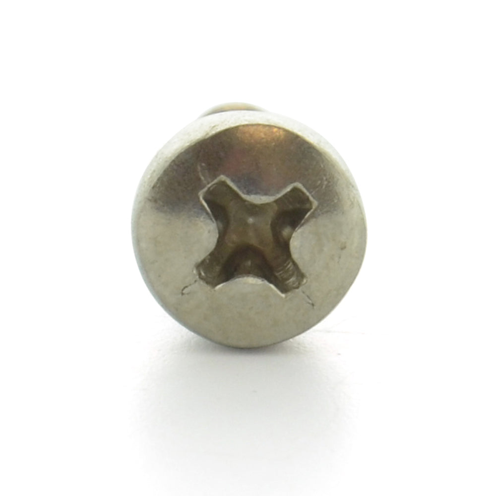 M3 x 0.5 x 25 mm Coarse Plain 18-8 (A2) Stainless Steel Phillips Drive Pan Head Machine Screw