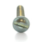 #10-24 x 2 Inch Coarse Zinc Plated Steel Slotted Drive Round Head Machine Screw