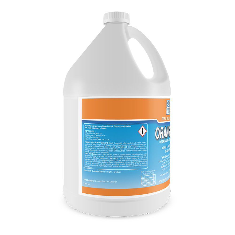 FastServ  Orange 90 Heavy-Duty Citrus Degreaser & Deodorizer - 1 Gallon Bottle
