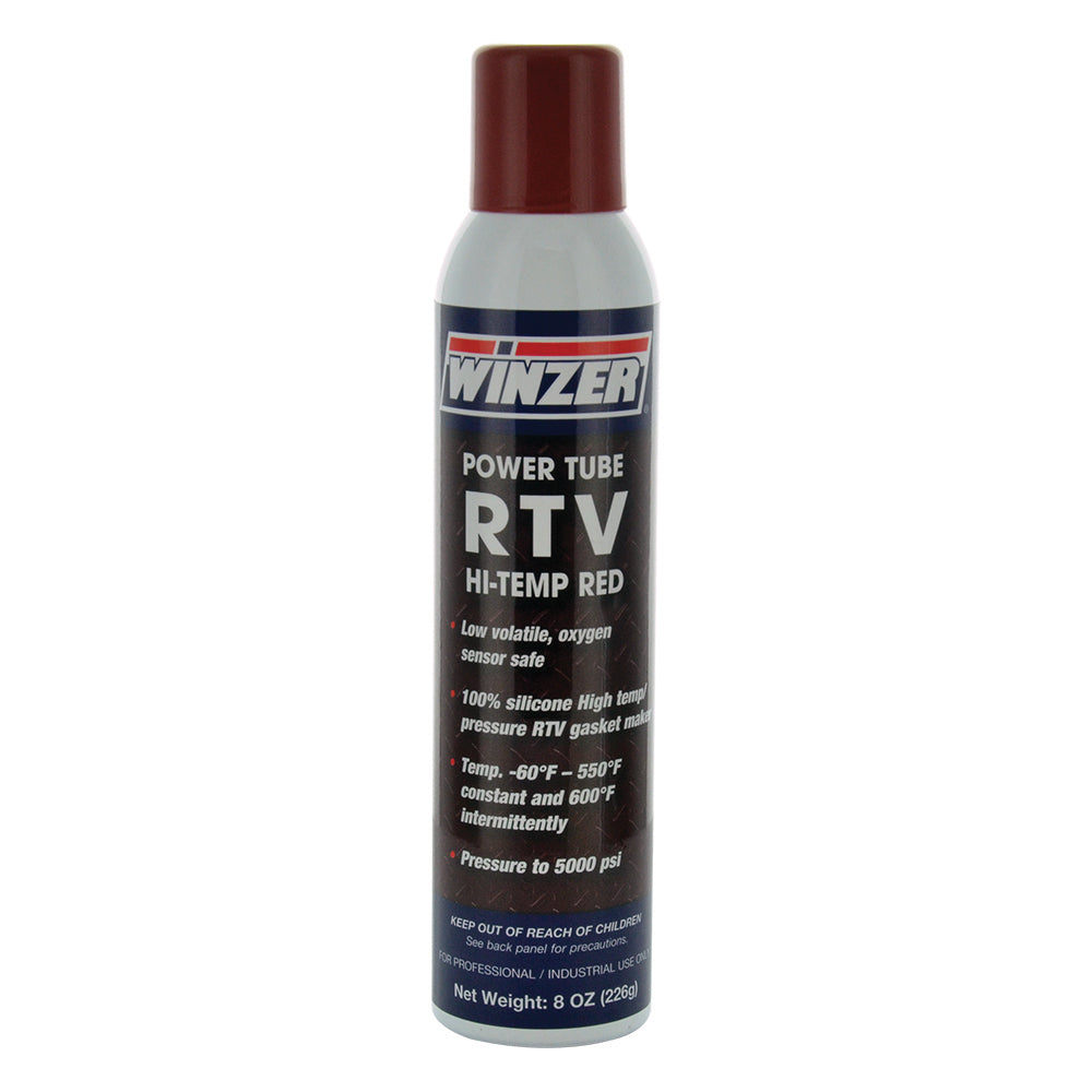 Winzer Power Tube RTV Silicone Hi-Heat Red - 6.75 Oz Net Weight - Aerosol