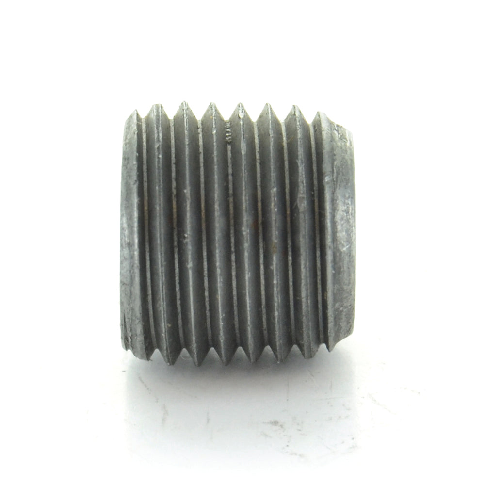 3/8" Schedule 40 Male NPT Black Malleable Iron Hex Head Pipe Plug
