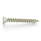 #6-18 x 1-1/4 Inch Plain 18-8 (A2) Stainless Steel Flat - Countersunk Head Type-A Self-Tapping Sheet Metal Screw