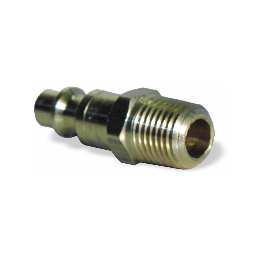 1/4 Inch Basic Size Industrial Interchange Coil Flow Plug Male 1/4 Inch NPT Brass