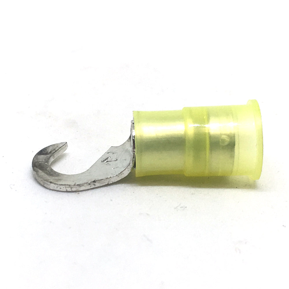 12-10 Gauge Nylon Insulated Hook Terminal Yellow #10 Stud