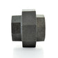 1/2" Schedule 40 Female NPT Black Welded Malleable Iron Ground Joint Union USA