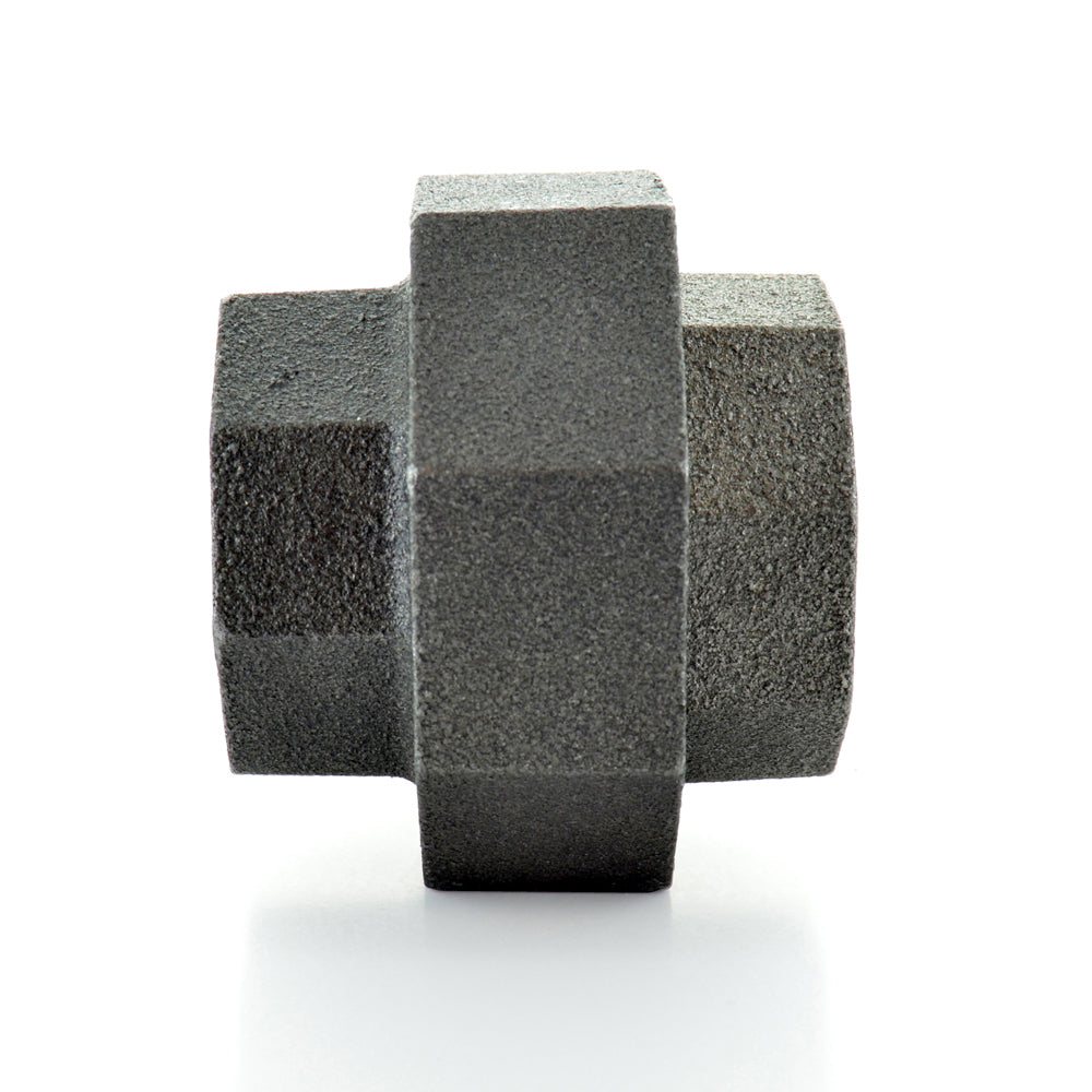 3/4" Schedule 40 Female NPT Black Welded Malleable Iron Ground Joint Union USA