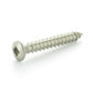 #10 x 3/4 Inch Plain 18-8 (A2) Stainless Steel Oval Head Type-Ab Self-Tapping Sheet Metal Screw