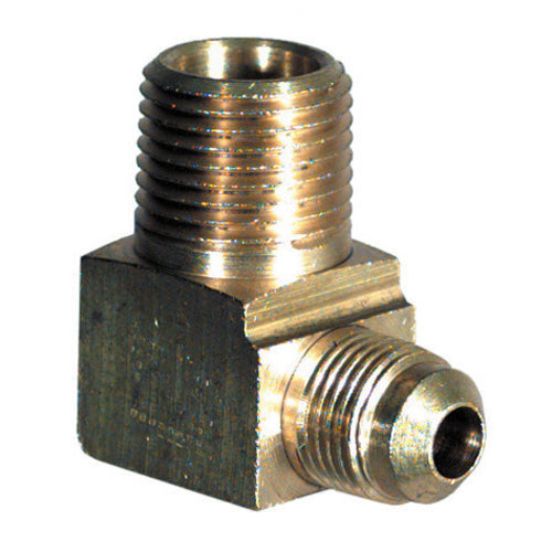 1/2 Inch X 3/8 Inch Brass SAE 45 Degree Flare Tube Male Elbow