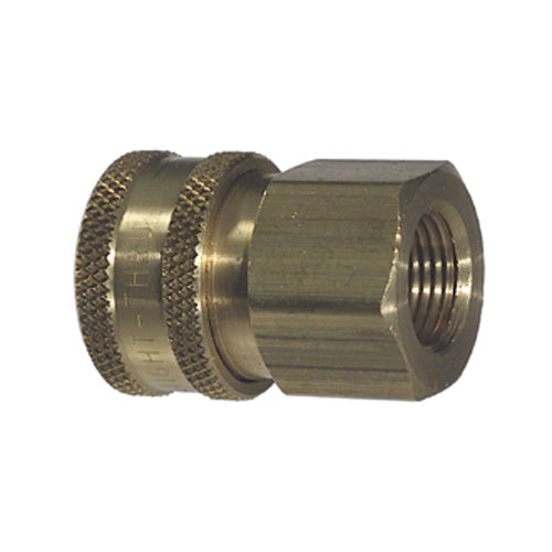 3/8 Inch Straight-Thru Style Coupler Female 3/8 Inch Npt