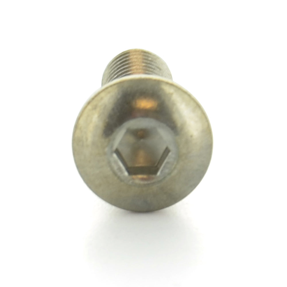 M8 x 1.25 x 12 mm Coarse Plain 18-8 (A2) Stainless Steel Iso 7380-1 Button Head Socket Cap Screw