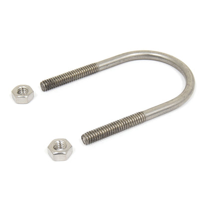 3/8-16 x 1-1/4 Inch X 2-1/4 Inch 304 Stainless Steel U-Bolt With 2 Nuts