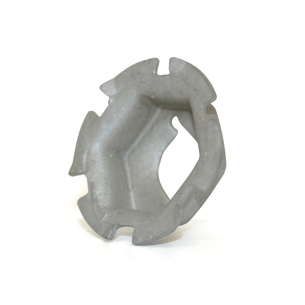 Emblem Nut With Locking Teeth