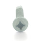 #8 x 1-1/2 Inch Painted Self-Drilling Pan Head Square Drive Screws - White