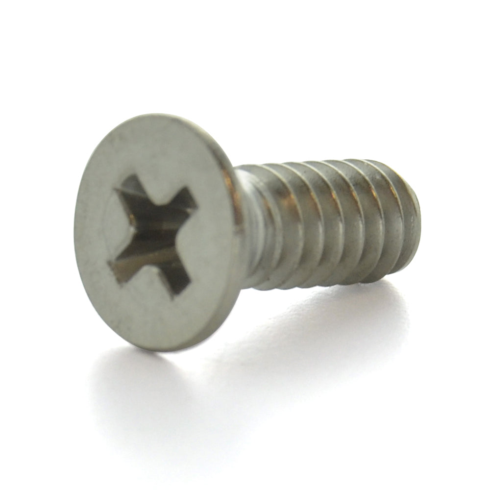 #4-40 x 1 Inch Coarse Plain 18-8 (A2) Stainless Steel #1 Phillips Drive Flat Countersunk Head Machine Screw