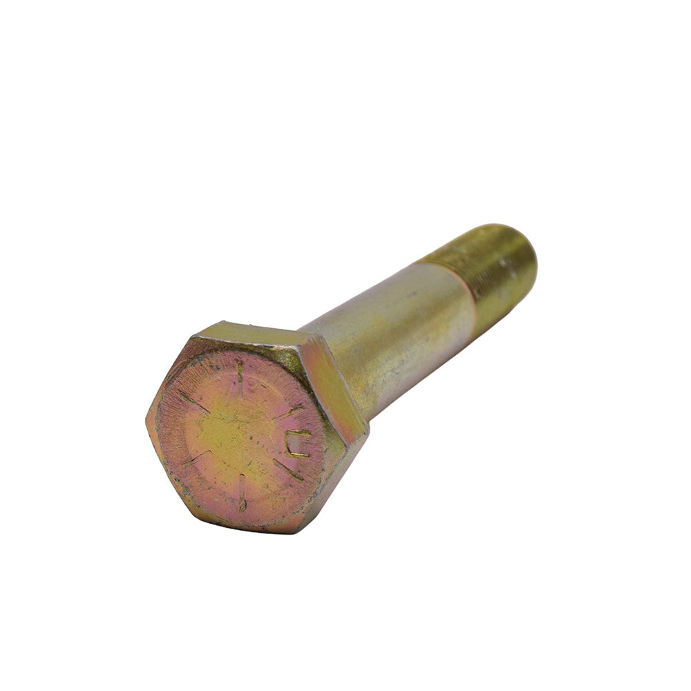7/16-20 x 2-1/4 Inch Fine Grade 8 Yellow Zinc Steel Hex Head Cap Screw Usa
