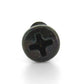 #8 x 1-1/2 Inch Sheet Metal Screw Oval Head Phillips Steel Black Oxide Type Ab Threads