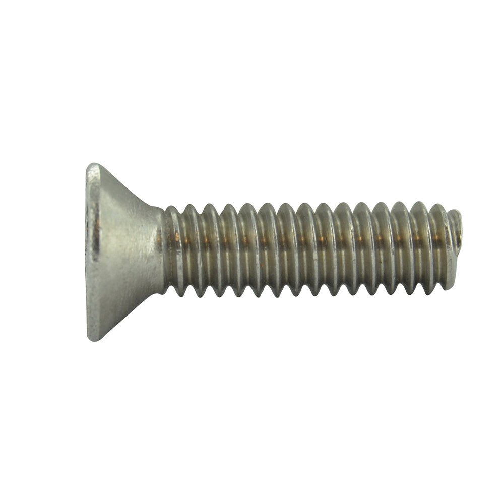 3/8-16 x 1-1/2 Inch Stainless Steel Spanner Flat Head Tamper Resistant Machine Screw