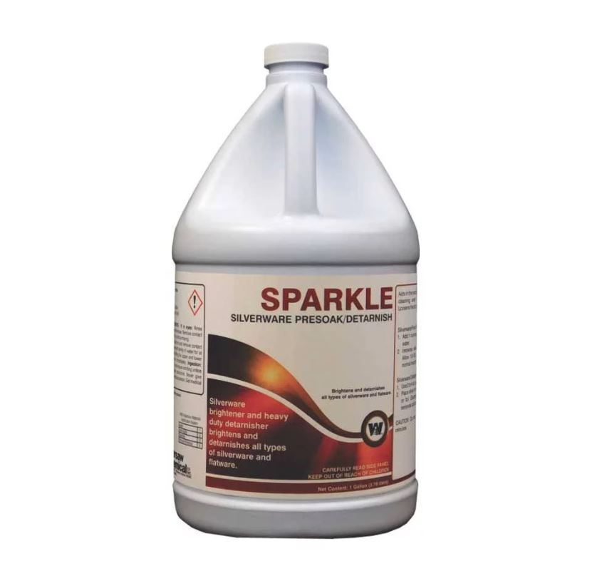 Sparkle Silverware Pre-Soak/Detarnish, 1 Gallon Bottle