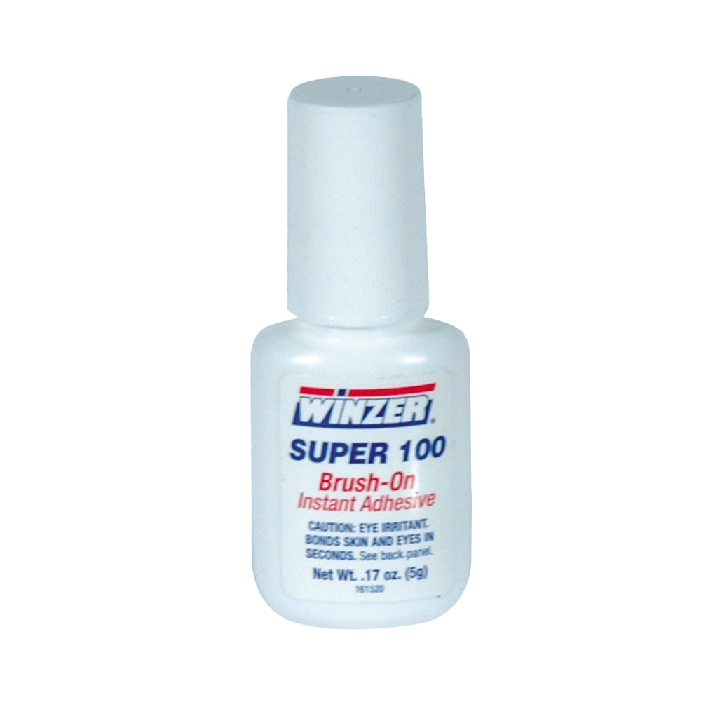 Winzer Super 100 Brush-On Instant Adhesive - 0.17 OZ - 6 Per Pack
