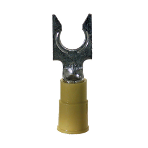 12-10 Gauge Snap Spade Terminal 1/4" Stud PVC Insulated Yellow