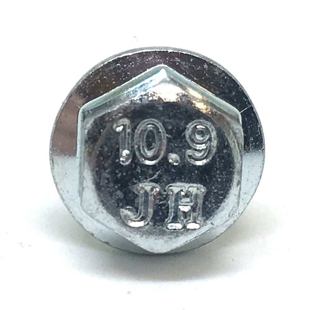 M6 x 1 x 40 mm Coarse Zinc Plated Class 10.9 JIS Indented Hex Flange Bolt