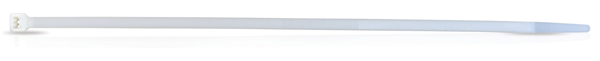36 Inch X 0.34 Inch Lashing Tie White - 50 Per Pack
