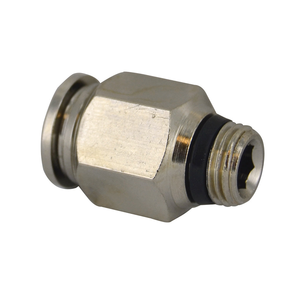 5/16 Inch (M8) Tube X 1/8 Inch Pipe Straight Male Connector - Universal Thread