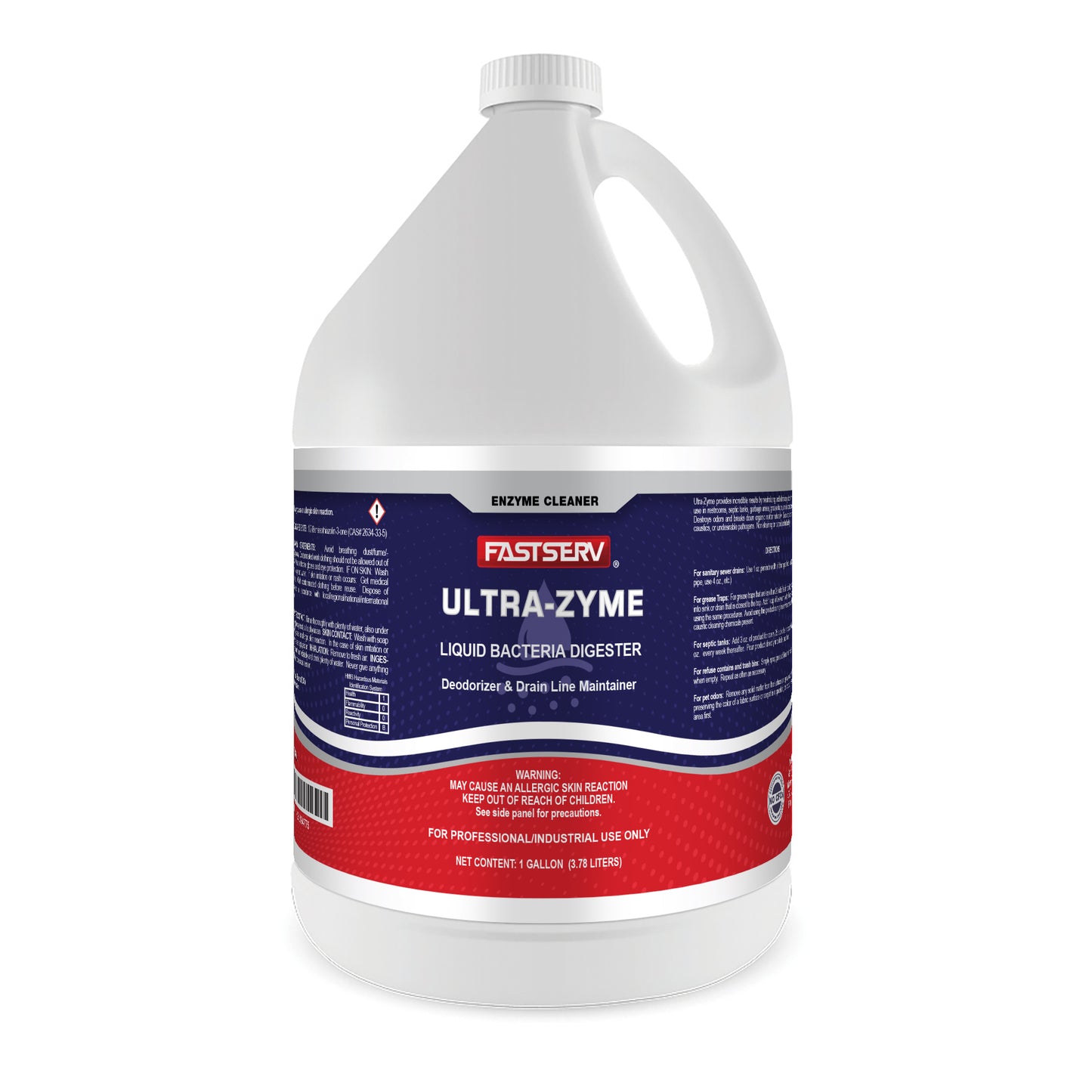 ISI Poly Ultra-Zyme Liquid Bacteria Deodorizer & Drain Maintainer - 1 gal