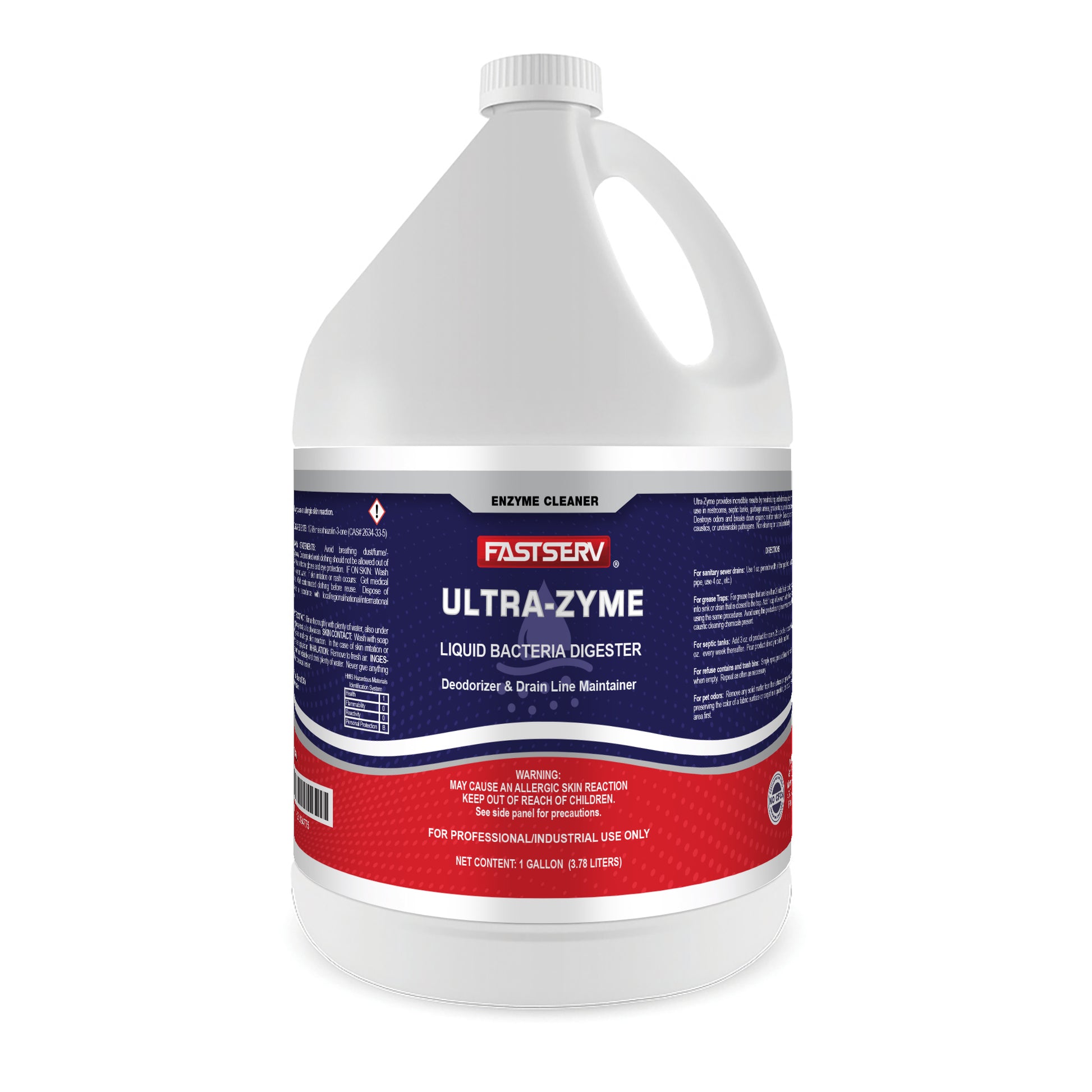 ISI Poly Ultra-Zyme Liquid Bacteria Deodorizer & Drain Maintainer - 1 gal