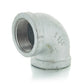 1/8" Schedule 40  Female NPT Galvanized Welded Malleable Iron 90 Degree Elbow USA