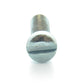 #6-32 x 1 Inch Coarse Zinc Plated Steel Slotted Drive Fillister Head Machine Screw