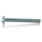 #10-32 x 2 Inch Fine Zinc Plated Steel Slotted Drive Round Head Machine Screw