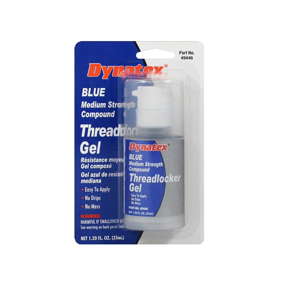 Dynatex Blue Medium Strength Threadlocker Gel - 35Ml Bottle
