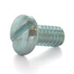 #10-32 x 5/8 Inch Fine Zinc Plated Steel Slotted Drive Pan Head Machine Screw