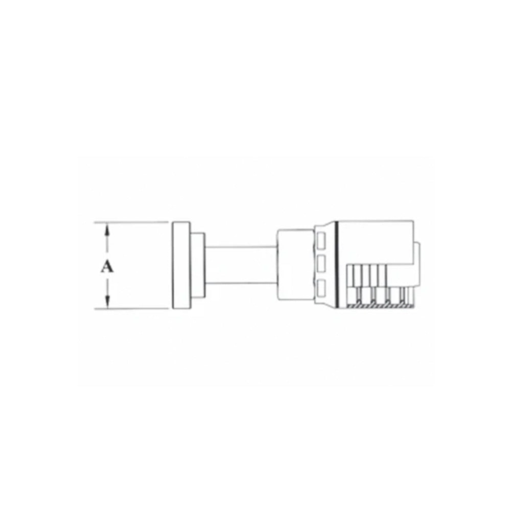 3/4 Inch X 3/4 Inch Code 61 Split Flange Straight