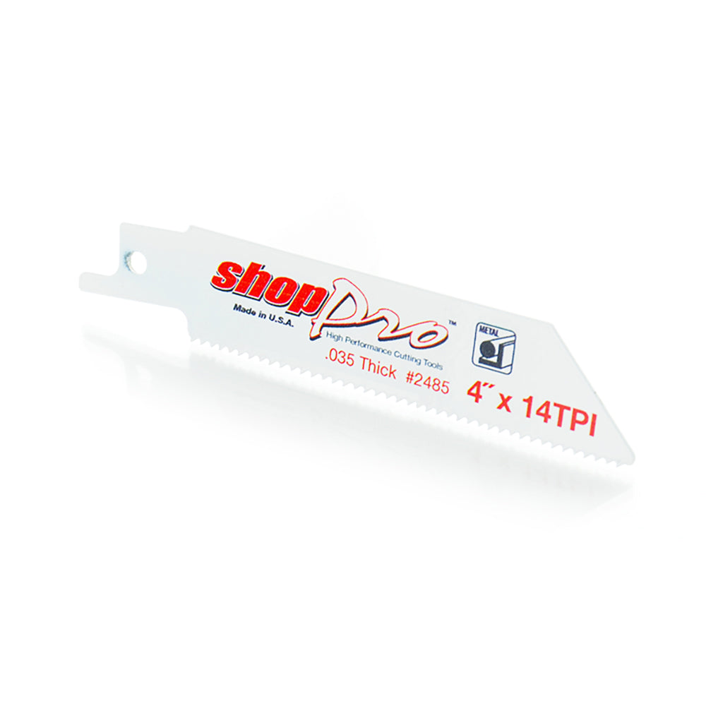 Shoppro 4 x 3/4 x 0.035 Cobalt Metal Cutting Reciprocating Saw Blade - 14 TPI