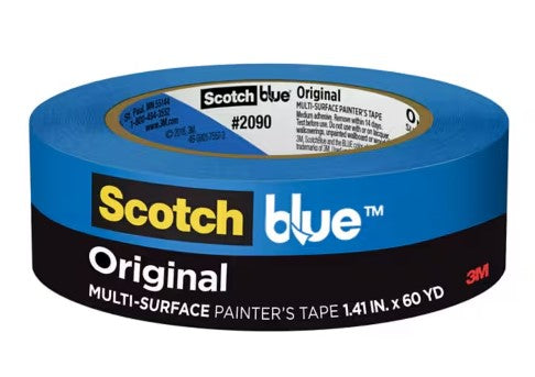 1-1/2 Inch X 180 Foot 3M Blue Masking Tape