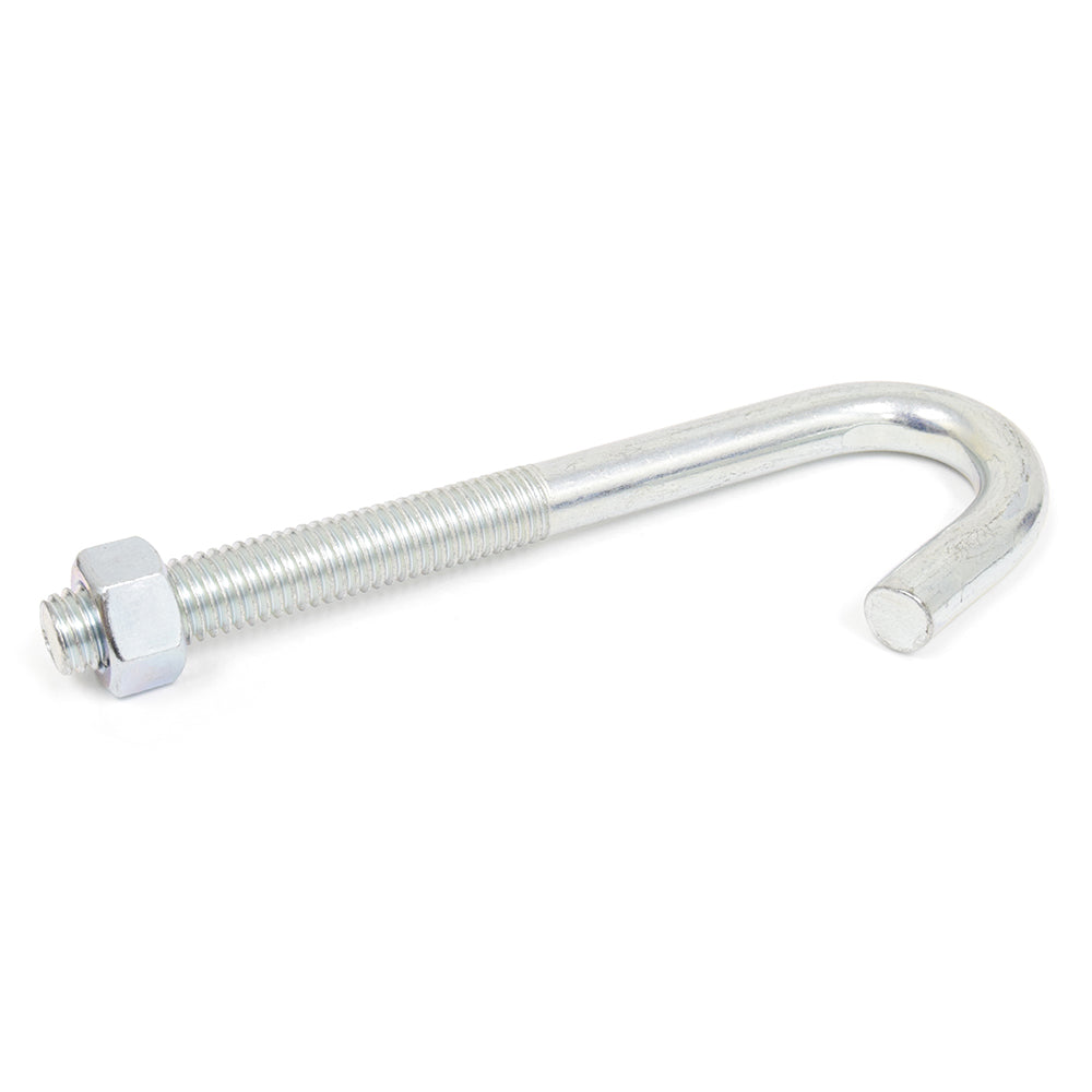 1/4-20 x 2-5/16 Inch Coarse Zinc Plated Steel J-Bolt With Hex Nut