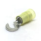 12-10 Gauge Nylon Insulated Hook Terminal Yellow #8 Stud